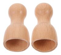 NULYLU Uso Quotidiano 2 Pezzi Di Coppette Da Massaggio in Legno Coppetta Svedese Per Massaggio Strumento in Legno Per Raschiatura Dei Punti Di Agopuntura