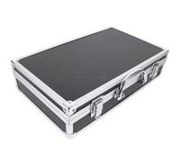 NULYLU Valigetta Rigida Protettiva per Microfono Wireless Slot Custodia Resistente e Durevole per Conservazione Microfoni Karaoke e Registrazioni Porta Microfoni Portatile in Alluminio