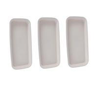 NULYLU Vassoio per Fioriere Rettangolare 3 Pezzi in Plastica Leggera Fondo Antiscivolo Resistente AI Raggi UV Dimensioni 35,5X14,3 CM per Raccolta Acqua in Casa e Giardino