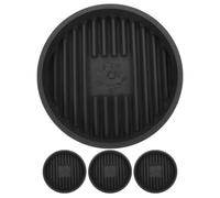 NULYLU Vassoio per Stantuffo WC in Plastico 4 Pezzi, Facile da Pulire e Adatto a Bagno e Cucina, Supporto per Spazzola WC Fondo Antiscivolo