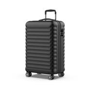 NUMADA - Valigia Media Upfly 18Kg Upfly 24' ABS (63x39,5x26,8cm) con chiusura a combinazione e 4 ruote doppie a 360 | Resistente | Leggera | Interni a scomparti | Nero