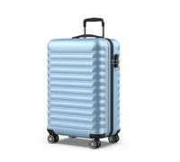 NUMADA - Valigia Media Upfly 18Kg Upfly 24' ABS (63x39,5x26,8cm) con chiusura a combinazione e 4 ruote doppie a 360 | Resistente | Leggera | Interni a scomparti | Blu Chiaro