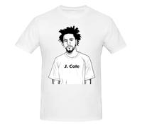 NUmaiTUA Rapper J Cole T-Shirt Men White L