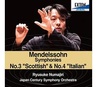 Numajiri Ryusuke / Japan Century Symphony Orchestra Mendelssohn: Symphony No.3 & 4 [Japan OVCL-524