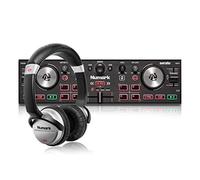 Numark DJ2GO2 Touch + HF125 - Console DJ compatta con 2 deck per Serato DJ, co