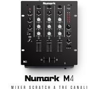 NUMARK M4 BLACK MIXER 3 CANALI PER DJ NUOVO