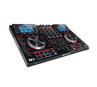 Numark NVII - Controller Intelligente per DJ a 4 Deck per Serato DJ con Doppio Display, Piatti in Metallo, 16 Pad Sensibili alla Velocity e Pacchetto Software