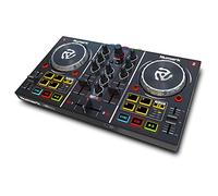 Numark Party Mix - Console DJ a 2 Canali per Serato DJ Lite, con Scheda Audio Integrata, Presa Cuffie, Controlli Pad, Crossfader, Jog Wheel e Luci da Discoteca