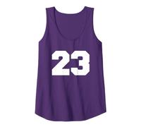 Number 23 Sports Jersey Player #23 Fan Front Print Varsity Canotta