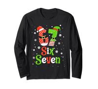 Number 67 Matching Six Seven 6 7 Meme 6-7 Christmas Costume Maglia a Manica