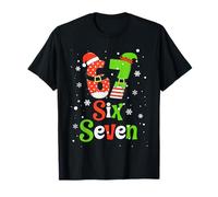 Number 67 Matching Six Seven 6 7 Meme 6-7 Christmas Costume Maglietta