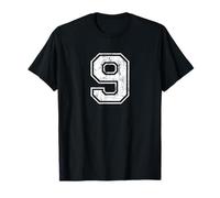 Number 9 Nine Distressed Vintage Sports Training Practice Maglietta