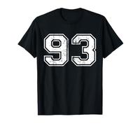 Number 93 Distressed Vintage NinetyThree Sport Team Practice Maglietta