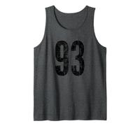 Number 93 Distressed Vintage Sport Team Practice Training Canotta