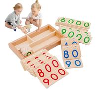 Number Board - 1-9000 Montesssori Math Counting Board - Number Boaard Toys, Integer Numbers Learning & Educational Game Toy for Kids