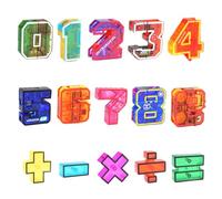 Number Bots - Giocattoli Matematici - Deformazione della ABS | Robot Assemblea Di Trasformazione Digitale 1050g, Set Di Di Costruzione Mech 15 in 1, Aiuta A Imparare A Comp