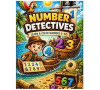 Number Detectives: Numbers 1-10 for Kids | Tracing, Coloring, Counting Workbook for Preschool and Kindergarten 3-5