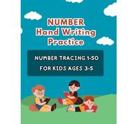 Number Handwriting Practice: Number Tracing 1-50 with fun for kids ages 3-5