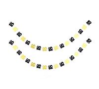 Number Hanging Banner 2 Pcs | 2.2m Paper Flags for Birthday Party Decoration | 18/21 / 30/40 / 50/60 Age Options | Wedding/Studio Props/Photo Backdrop (18)