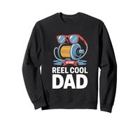 Number One Dad Reel Cool Statement Idea Padre Felpa