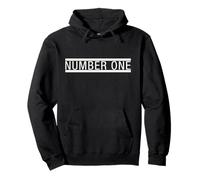 Number One Illustration Novelty Graphic Designs Felpa con Cappuccio