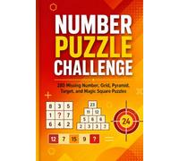 Number Puzzle Challenge: 280 Missing Number, Grid, Pyramid, Target, and Magic Square Puzzles