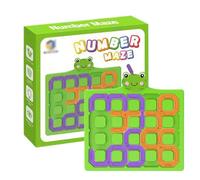Number Puzzle, Number Toys, 5,63 x 5,51 x 0,28 pollici, Educational Games, Interactive Learning Design, Improves Hand-Eye Coordination Skills, Ideal for Preschool, Home, Travel, School Use, Frog/Panda