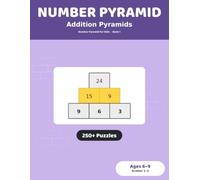 Number Pyramid Puzzles: Addition Pyramids: 250+ Puzzles for Kids Ages 6-9 | Build Adding Skills Brick by Brick, Grades 1-3