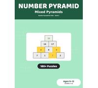 Number Pyramid Puzzles: Mixed Pyramids: 180+ Puzzles for Kids Ages 9-12 | Add Up and Subtract Down the Pyramid, Grades 3-6