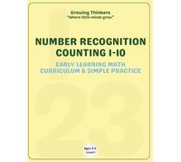 Number Recognition 1-10 Counting: Number Starter: Preschool Math Homeschool Curriculum & Simple Counting Practice. Portable Travel Tracing Book with Math Worksheets for Small Hands.