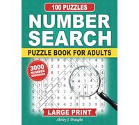 Number Search Puzzle Book for Adults