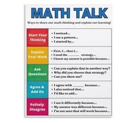 Number Talk Poster Math Sentence Starters for Discussion