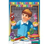 Number tracing book for preschoolers. Learning to trace numbers, toddler worksh