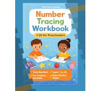 Number Tracing Workbook 1-20 for Preschoolers