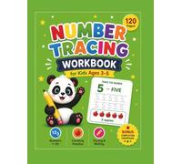 Number Tracing Workbook: Learn Numbers 0-20 Through Tracing, Counting, and Writing Activities for Kids Ages 3-5