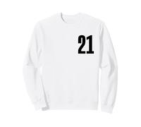 Number Twenty One #21 - Uniforme per Squadre Sportive, Compleanno 21 Felpa