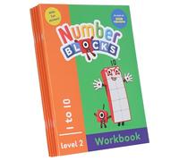 Numberblocks and Alphablocks Orange Level 2 Workbook Collection for Ages 3-5 - 6 Educational Maths and Phonics Activity Books with Fun Stickers