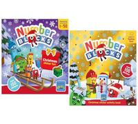 Numberblocks Christmas Collection 2 Books Set (Christmas Sticker Activity Book & Sticker Fun Book)