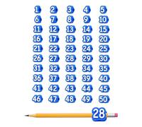 Numbered Pencil Caps - Pencil Toppers | Reusable Labels Pencils Tags