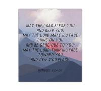 Numbers 6 24 26 Bible Verse Print May The Lord Bless You and Keep You Christian Scripture Wall Art for Home Office Decor(Unframed,12x18inch(30x45cm))