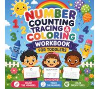 Numbers: 8.5x8.5in Counting, Tracing and Coloring Workbook. Numbers 1-9