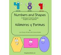 Numbers and Shapes: A Bilingual Coloring Book
