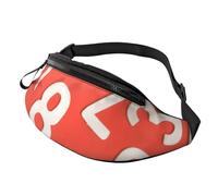 Numbers Arts Print - Marsupio da uomo e donna, elegante, comodo da viaggio, per escursionismo, ciclismo e corsa