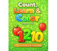Numbers Coloring Book for Kids Ages 4-8: Simple Counting, Big Numbers, and Fun Coloring Activities