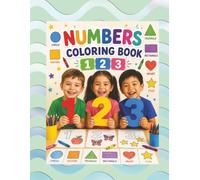 NUMBERS & SHAPES COLORING BOOK | PRACTICE PAPERSHEETS , MISSING NUMBERS ACTIVITY: Learn and color numbers, shapes, find and match the numbers activity