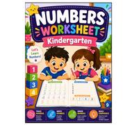 Numbers Worksheet Kindergarten: Number Tracing, Writing & Ordering Practice