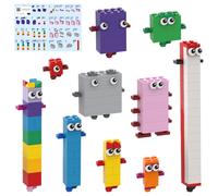 Numbersblock Cube Building Blocks Toys 10 in 1, Popular Animation Numbers Figures Models, Birthday Gift for Kids Adults Boys Girls (257 Pieces)