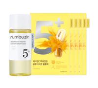 numbuzin - No.5+ Glutathione Vitamin Concentrated Toner - 30ml (1ea) & Mask 5pcs Set