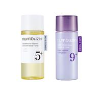 numbuzin - No.5+ Glutathione Vitamin Concentrated Toner - 30ml (1ea) & No.9 NAD+ PDRN Glow Boosting Toner - 30ml (1ea) Set