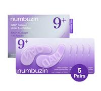 Numbuzin - Cerotti idrogel per occhi - NAD+ Collagene, anti-occhiaie e rughe - 10 pezzi